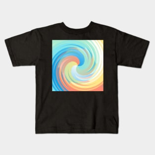Swirl of  Colorful Triangles Kids T-Shirt